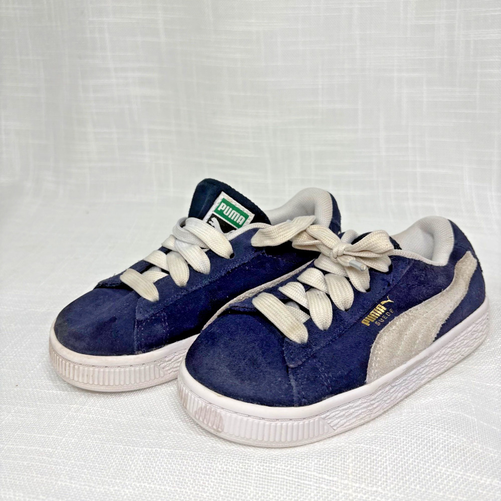 Puma Suede Classic Blue Toddler Sneakers Size 8c Summer Comfort Play Safe Shoes